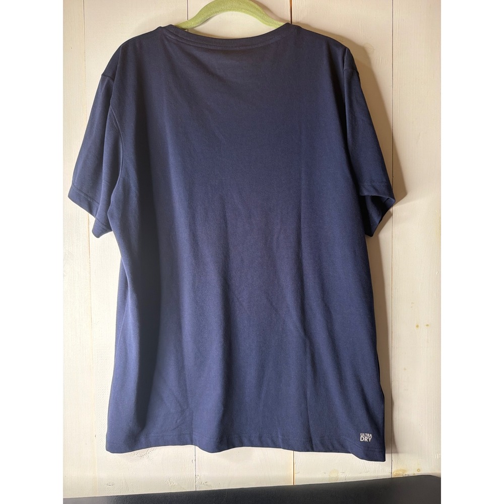 Lacoste Sport Mens XL Navy Ultra Dry Graphic T-Shirt TH2042-51 - Picture 8 of 9